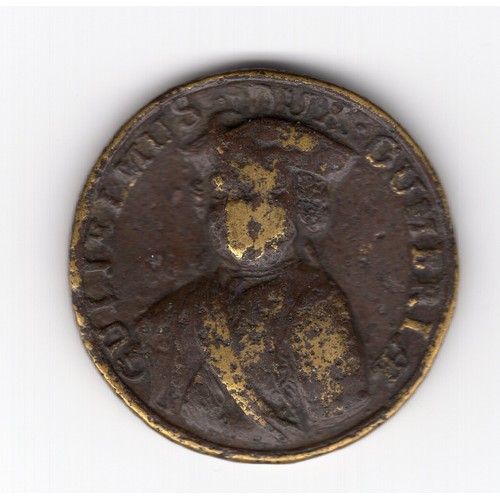 263 - 1746 medallion depicting Prince William, Duke of Cumberland after the defeat of the Jacobite army at... 