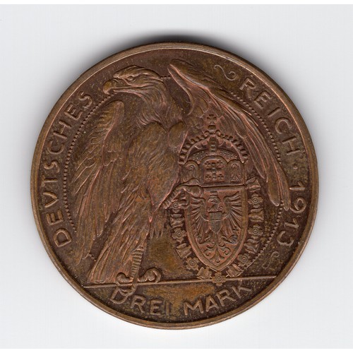 270 - German / Prussia token - obverse Wilhelm II Deutscher Kaiser Kœnig v Preussen & reverse with eagle /... 