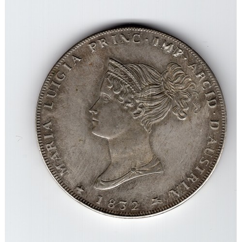 272 - Restrike ? of 1832 Italy : Parma Maria Luigia 5 lire coin - 22.3g