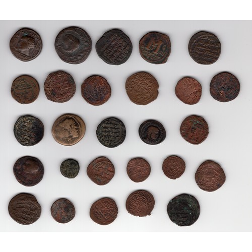 134 - Qty (27) of ancient coins dug up in the Middle East