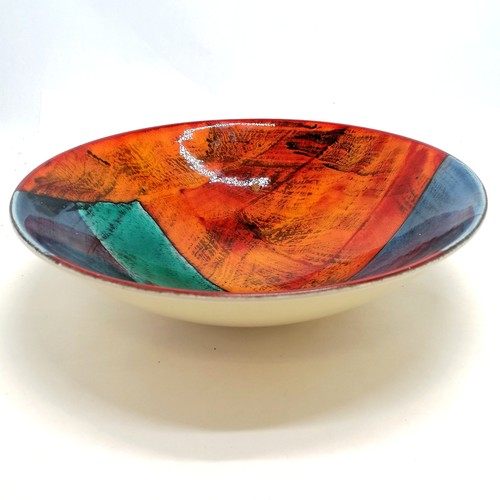7 - Poole pottery large bowl by Dawn Polden - 34cm diameter ~ slight crazing but in good used condition