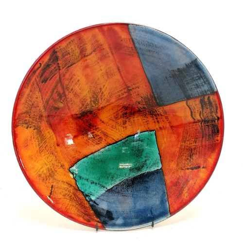 7 - Poole pottery large bowl by Dawn Polden - 34cm diameter ~ slight crazing but in good used condition