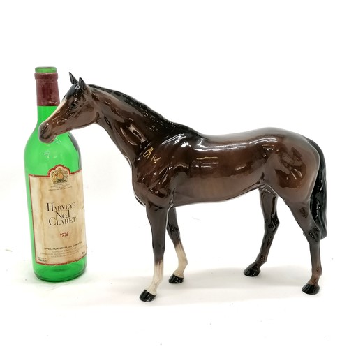 12 - Beswick horse with attached tail - 28cm high with no obvious damage