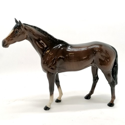 12 - Beswick horse with attached tail - 28cm high with no obvious damage