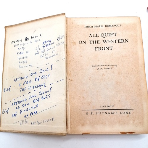 64 - 5 books - All quiet on the western front (a/f but with RAF annotations), 1957 B.S.A. Bantam, 1965 Re... 