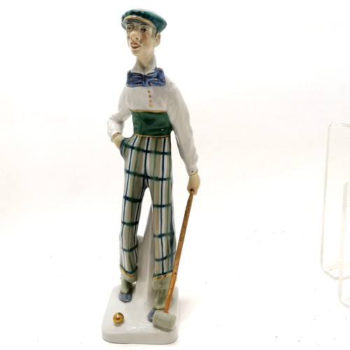 82 - 3 x Imperial Amphora figures - Croquet player #4368 (32cm high & in good condition apart from replac... 