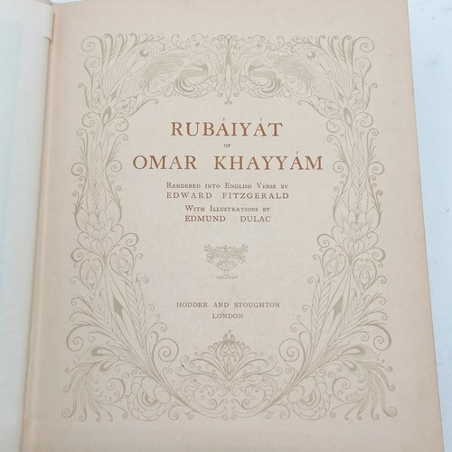 83 - 2 x Edmund Dulac books - 1909 Rubáiyát of Omar Khayyám & 1915 Picture-book for the French Red Cross ... 