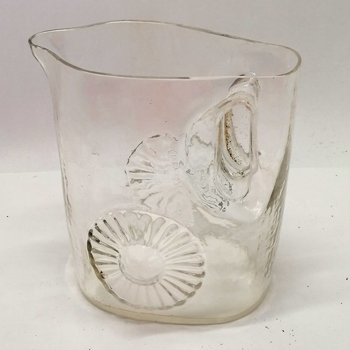 105 - Austrian Riedel crystal Margerite lemonade jug (19cm high) & 6 glasses - in unused condition althoug... 