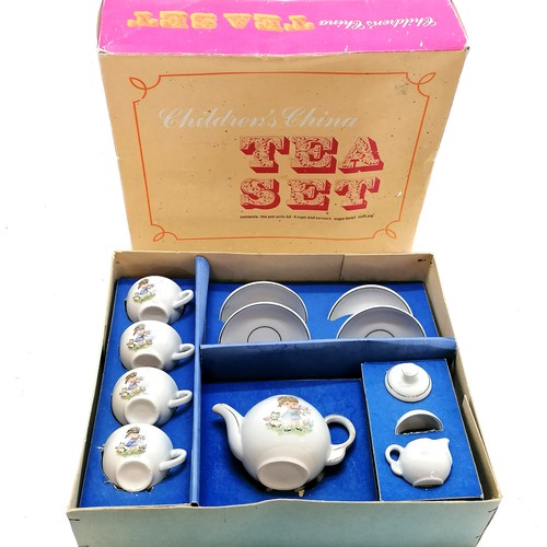 111 - Boxed children's china tea set - in good condition, box has some wear