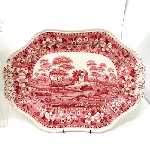 127 - Qty of Copeland Spode's tower decorated ware inc meat plates, serving platter, vegetable tureen (chi... 