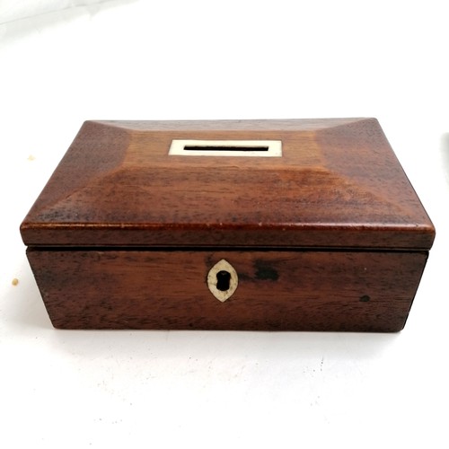 165 - 4 x vintage boxes - largest is hand carved 20cm x 12cm x 6cm