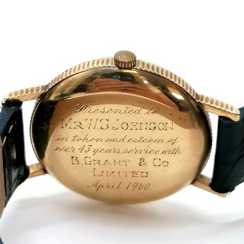 220 - 1960 dated & inscribed Rolex manual wind wristwatch (1210 movement & bears N71440 markings) in a 9ct... 