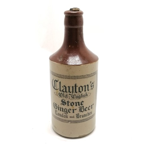 56 - Clayton's ginger beer bottle - 18cm high & in good used condition