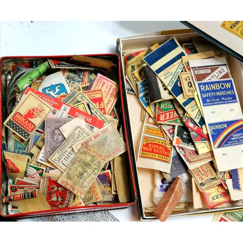 63 - Large collection / lot of matchbox covers & labels