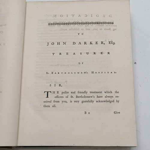 69 - 1775 book The Chirurgical works of Percivall Pott and surgeon to St Bartholomew's hospital & has boo... 