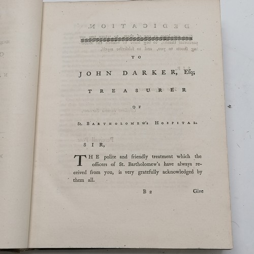 69 - 1775 book The Chirurgical works of Percivall Pott and surgeon to St Bartholomew's hospital & has boo... 