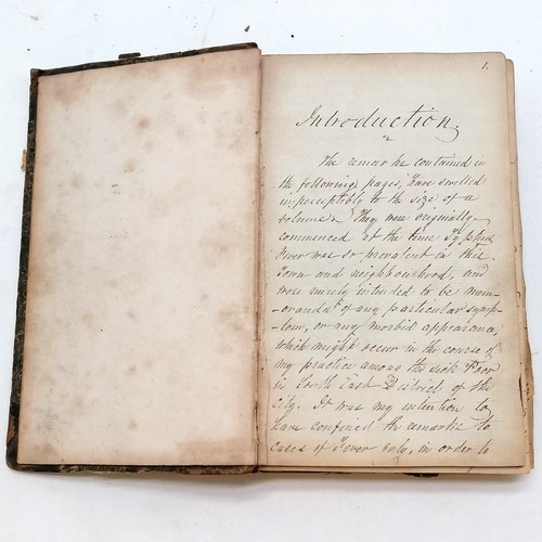 75 - 1818-20 hand written journal (Medical surgical remarks) of medical cases & diseases inc names / ages... 