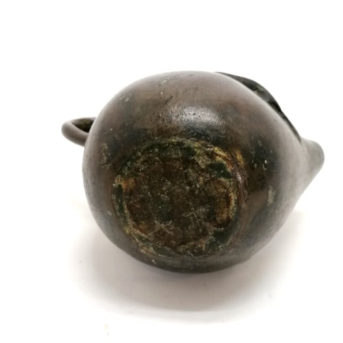 87 - Oriental antique bronze water dropper in the form of a Persimmon fruit  7cm across