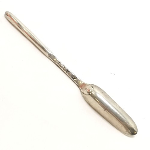 384 - Antique 1770 silver marrow scoop by lady silversmith ~ Elizabeth Tookey - 21.5cm long & 42.8g - has ... 