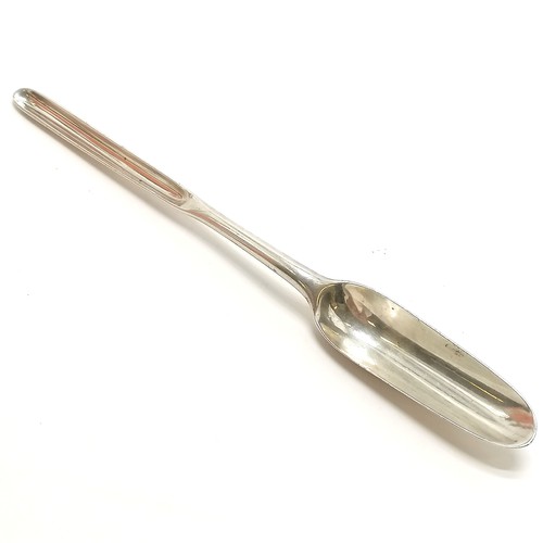 384 - Antique 1770 silver marrow scoop by lady silversmith ~ Elizabeth Tookey - 21.5cm long & 42.8g - has ... 