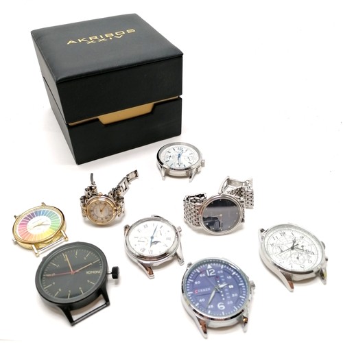 402 - 8 x quartz watches inc Cyma, Sekonda (42mm case) etc for spares / repairs - SOLD ON BEHALF OF THE NE... 