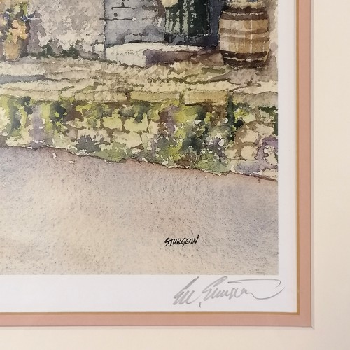 646 - Eric Sturgeon hand signed Old South Petherton framed print from ltd ed of 350 - 76cm x 60cm & has no... 