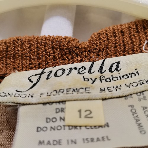 71 - 3 1980s items of clothing. Knitted cardigan with lurex thread in good condition, 80cm chest approx. ... 
