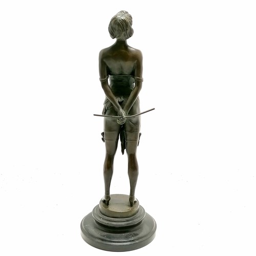 7 - Contemporary bronze study of a semi-nude figure holding a riding crop after Bruno Zack - 36cm ~ miss... 