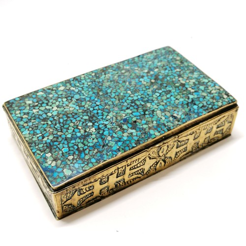 21 - 3 x boxes - antique papier mache small stationery box 18cm x 11cm x 12cm high (slight losses + wear ... 