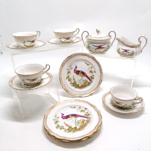 44 - Qty of Spode Chelsea Bird teaware (plate is 20cm) - no obvious damage