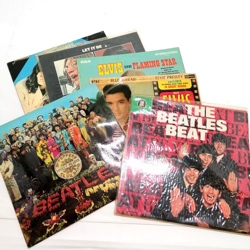 72 - Qty of records LP's & singles inc Beatles (The Beatles Beat, Let it be), Elvis, Rolling stones, Fran... 