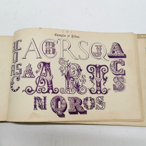 100 - 1898 book - Specimens of printing types (as used by Fred Shepherd, Wincanton) t/w 1906 book - exampl... 