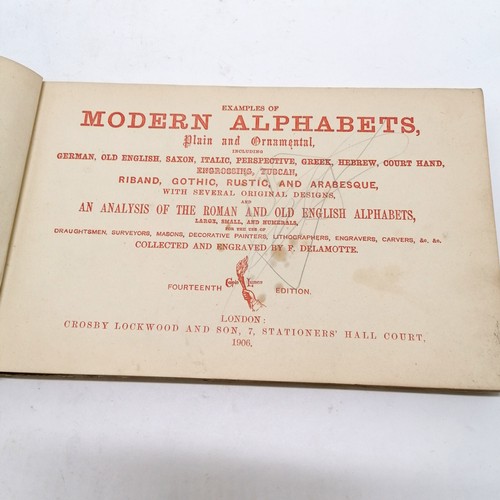 100 - 1898 book - Specimens of printing types (as used by Fred Shepherd, Wincanton) t/w 1906 book - exampl... 