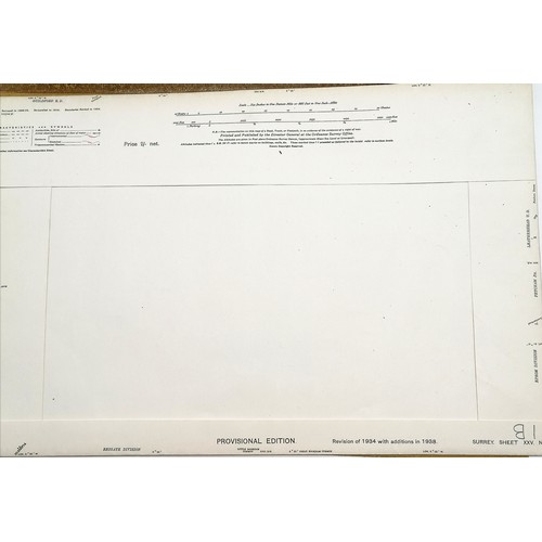 113 - Quantity of ordnance survey maps incl. Dorking, Epsom, Ashstead, Redhill and Nutfield. 25 in total