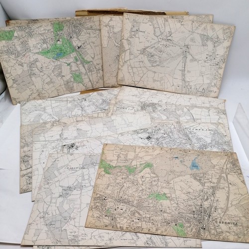 113 - Quantity of ordnance survey maps incl. Dorking, Epsom, Ashstead, Redhill and Nutfield. 25 in total