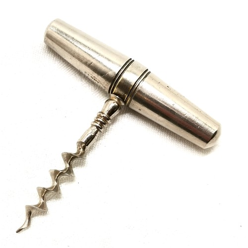 147 - French (T.D.) picnic roundlet corkscrew t/w J Heeley & Sons zig-zag corkscrew ~ bottom rivet missing... 