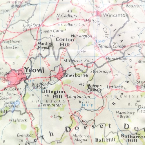 162 - Map - an Oxford plastic relief map series 4 of Hampshire- New Forest, framed 37 x 50.5 cm