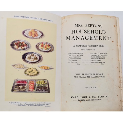 177 - Book: Mrs Beeton's HOUSEHOLD MANAGEMENT, published by Ward, Lock and Co,