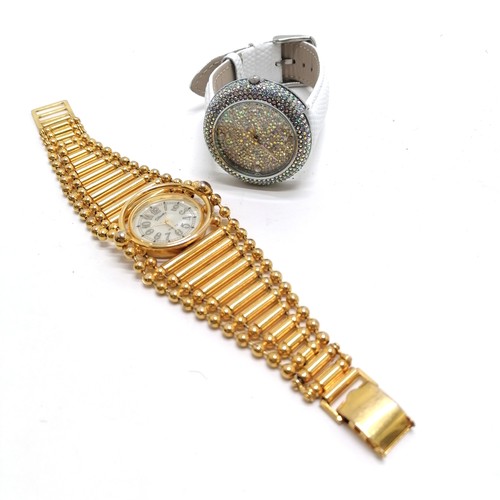 512 - Qty of watches - mostly quartz inc gold tone Seiko t/w mechanical Sandoz bracelet watch (running) et... 