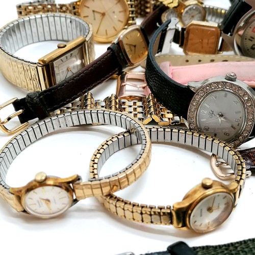 516 - Qty of mostly quartz wristwatches inc Seiko, Rotary etc