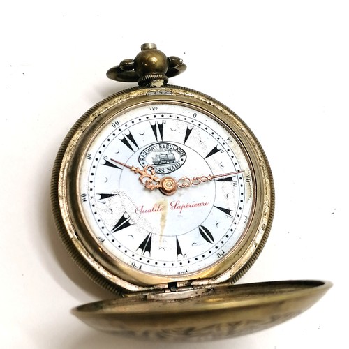 517 - 3 x vintage pocket watches inc railway timekeeper, railway regulator hunter etc - all a/f