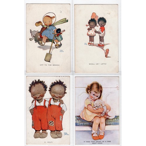 526 - Collection of 12 x postcards by Mabel Lucie Attwell (1879–1964) + 2 duplicates ~ all original