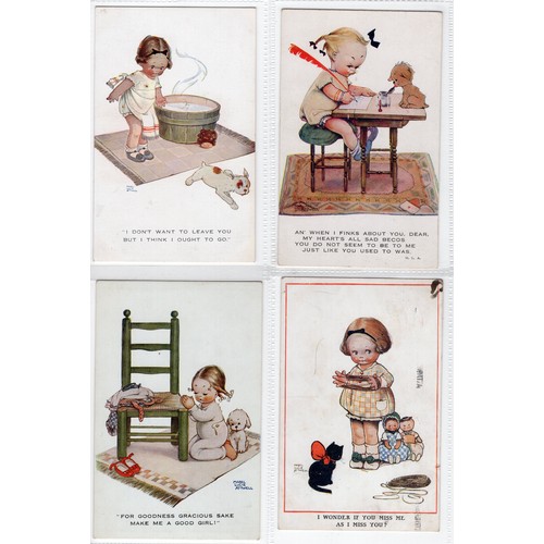 526 - Collection of 12 x postcards by Mabel Lucie Attwell (1879–1964) + 2 duplicates ~ all original