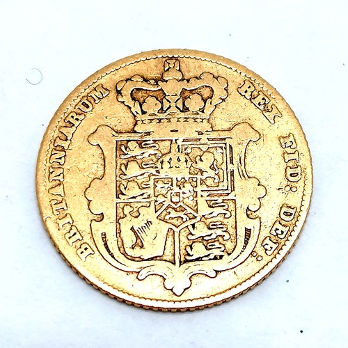 538 - 1828 George IV half sovereign - 3.7g