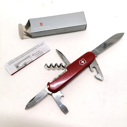 551 - Victorinox Swiss army pocket knife with original packaging - 9cm long closed & has some slight signs... 