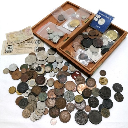 568 - Qty of coins - mostly GB