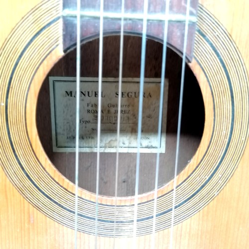 835 - Manuel Segura Spanish classical guitar in worn condition t/w Gremlin accoustic guitar (in good used ... 