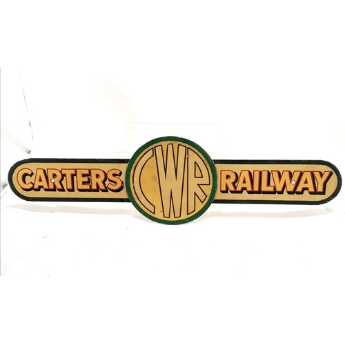 836 - Carters Wonderful Railway original childs train hand painted nameplate - 92cm