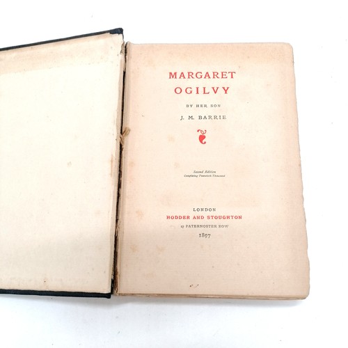 36 - Qty of books inc 1897 Margaret Ogilvy by her son J M Barrie (2nd ed) & 1847 Early days of English pr... 