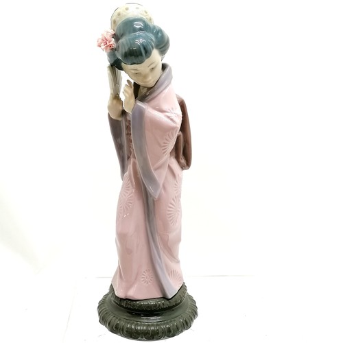 76 - Lladro Geisha, Butcher with a pig and a kneeling girl. No obvious damage